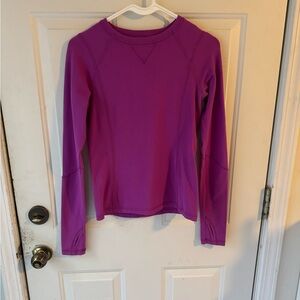 Ivivva by Lululemon girls purple long sleeve athletic top